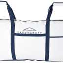 Savvycraft Soft Insulated Fishing Bag, Waterproof Leakproof Fish Storage Insulated Bag with Easy Grip Handles, White 40" L x 20" H