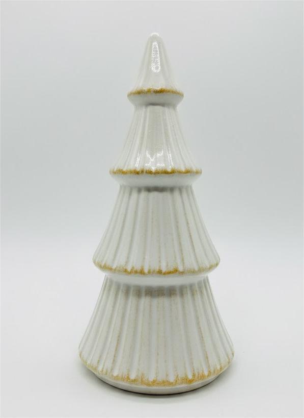 Queekay 4 Pcs Wooden Christmas Tree Tabletop Tree Figurine Unfinished Table Top Christmas Decor for DIY Crafts Peg People Holiday Nature Table Home Decor(White)