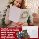 24 Christmas Cards Assortment, Festive Gold Foil Glitter Watercolor Bulk Xmas Cards with Envelopes & Messages - 6 Patterns, 4 3/4" x 7" for Friends, Family, Kids, Boys & Girls (multi)