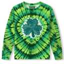 Unisex Kids St. Patrick's Irish Shamrock Sweatshirt Long Sleeve Lucky Saint Shirt Green Clover 6 Years (S)