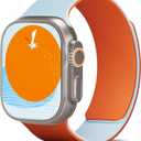 MOFT Snap Duo Watch Bands Compatible with Apple Watch, Quick Magnetic Wear, Duo-Color Design & Soft Silicone, iWatch Bands for Ultra 3/2/1, Series 11/10/9/8/7/SE/6/5/4/3/2/1, 38/40/41/42/44/45/46/49mm (Wake Orange x Swell Blue)