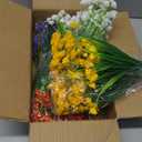 TURNMEON 20 Bundles Artificial Flowers for Outdoors Fake Plants Summer Fall Decor, UV Resistant Artificial Plants Fake Fall Flowers Faux Plastic Greenery Shrub Home Cemetery Decor 580 Head(Mix Colors)