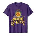 Mahjong Queen - Casino Player Chinese Game Gambling T-Shirt, Medium