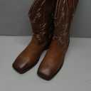 J's.o.l.e Square Toe Cowboy Cowgirl Boots for Women Mid Calf Ladies Fashion Embroidered Western Boots (8)