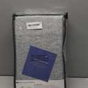 100% Blackout Shield Linen Blackout Curtains for Bedroom 108 Inches Long, Back Tab/Rod Pocket Living Room Drapes, Thermal Insulated Blackout Curtains 2 Panels Set, 50" W x 108" L, Grey