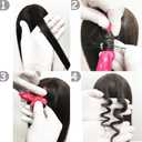 Aimin Soft Satin Sponge Overnight Curlers for Heatless, Long Hair Curls (20 pcs, pink)