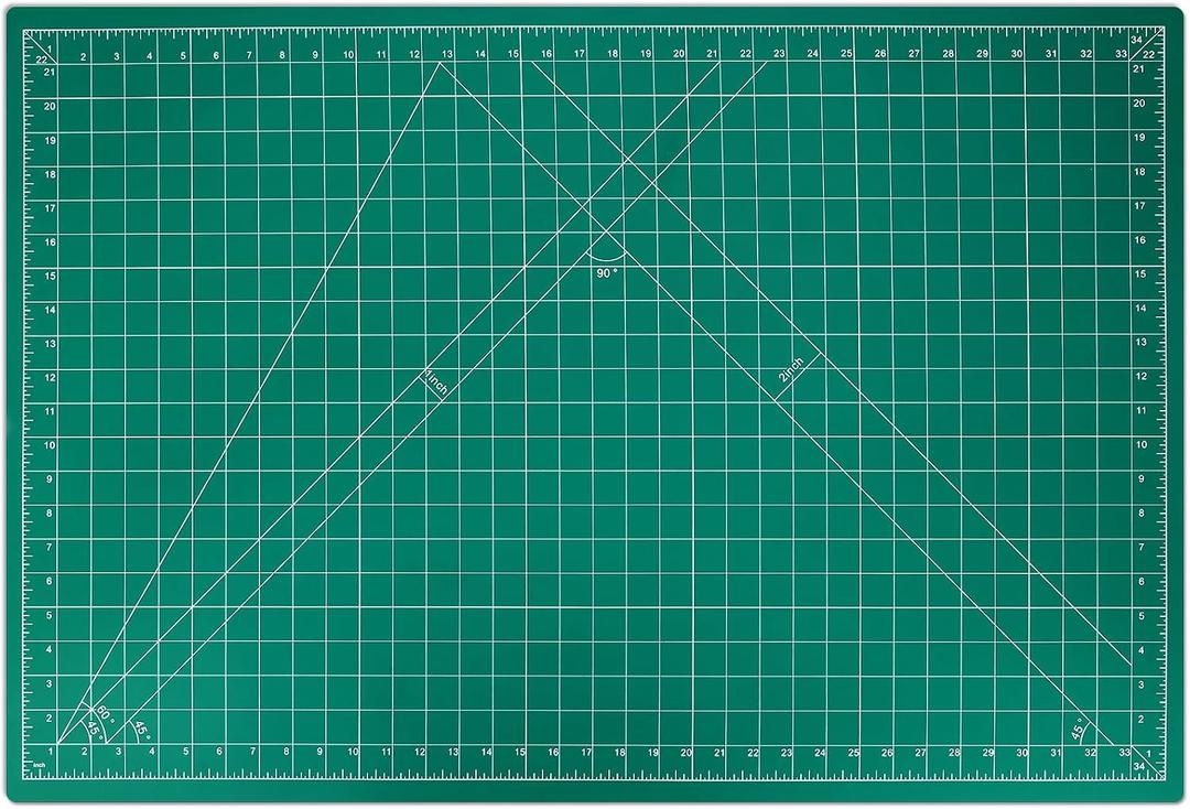 anezus Self Healing Cutting Mat for Rotary Cutting, 35" x 23.3", Green