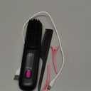 NUMOYA Go Brush Pro 2026, Portable Straightener Brushs for Travel, with 30s Fast Heat, 3 Temperature Settings (Black)