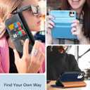 TUCCH Wallet Case for iPhone 12 Pro/iPhone 12 5G, Premium PU Leather Flip Folio Cover with Card Slot, Stand Book Design [Shockproof TPU Interior Case] Compatible with iPhone 12/12 Pro 6.1-inch, Black