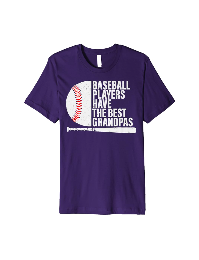 Baseball Grandpa Baseball Players Have Prettiest Grandpas Premium T-Shirt, Medium 