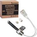 Compatible With WE4X739, 5318EL3001B, 5318el3001a - Universal LG Dryer Igniter for GE Gas Oven Igniter - LG Stove Parts, Frigidaire Oven Element & Electric Match Dryer Heater Element - Model (DC033KX)