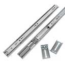LONTAN SL4502S3-20 Heavy Duty Dresser Drawer Slides- 1 Pair Soft-Close Drawer Slides with Rear Mounting Brackets 100lb Capacity 20 Inch Full Extension and Ball Bearing Cabinet Drawer Slides