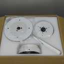 Surtime 52" Ceiling Fans with RGB Lights-Low Profile Ceiling Fan with Light and Remote/APP Control,Flush Mount,DC Reversible,LED Dimmable Ceiling Fans for Bedroom,Indoor/Outdoor Patio Use(White)