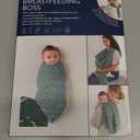 Itzy Ritzy Breastfeeding Boss Multi-Use Cover  A Nursing Cover, Swaddle, Car Seat Wrap, Tummy Time Mat & Burp Cloth All in One  Made of Soft Muslin Fabric & Measures 47 x 47 (Sage Mudcloth)