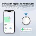 Invisible Guard Finder Tag-4 Pack, Bluetooth Tracker Works with Apple Find My(iOS Only)-Waterproof, Replaceable Battery (4WH)