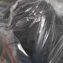 Blanket with long circular pillow black