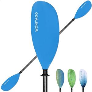 WONITAGO Kayak Paddle, Adjustable and Lightweight Kayaking Oar | for Kayaking, Boating and Canoeing, 3 Piece, 210-230 cm/82-90 in, 230-250 cm/90-98 in