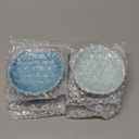 Boao 2.7 Inches Mini Ceramic Spoon Rests, Gold Rim Kitchen Spoon Rests, Mini Cooking Spoon Holder for Stove Top Countertop, Teaspoon Rest, Coffee Stir Spoon Rest (Blue, 4 Pieces)