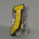 2 x 6-1/2" Varsity Letter Patches Yellow Iron On Letters Letterman Jacket Patches Chenille Large Iron On Letters for Clothing Jacket/Hoodie/Varsity U