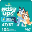 Pampers Training Pants - Easy Ups Boys & Girls Bluey - Size 4T-5T, 104  Count, Children's Potty Underwear 