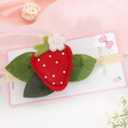 Strawberry Baby Headband - Berry Sweet Hairband for Girls, Sweet One 1st Birthday Decoration, Felt Strawberry Hair Accessories for Baby Girls