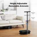 MERACH Vibration Plate Exercise Machine, Vibration Plate for Lymphatic Drainage Weight Loss, Vibrating Plate Exercise Machine with Handrails, Exercise Equipment for Women Men Home