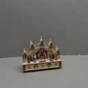 11-Inch Battery-Operated Light-Up Wooden Nativity Scene with Candles