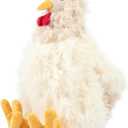 Best Pet Supplies Interactive Squeaky Dog Chew Toy, Ideal Dog Toys for Chewers, Small, Medium & Large Dogs, and Fetch Lovers - Crinkle Chicken (Beige), Large