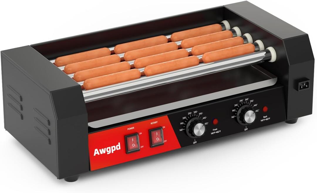 Hot Dog Roller 5 Rollers 12 Hot Dogs Capacity,