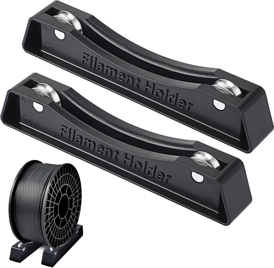 Weewooday 3D Printer Filament Spool Holder Filament Holder Fits All Spools of Any Size and All Types for PLA/ABS/TPU/Other 3D Printing Materials(1 Set)