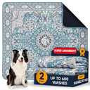 Washable Pee Pads for Dogs 2 Pack, Puppy Pads with Pheromones, 2026 Upgraded PuppyPad 18" x 24" Waterproof Non-Slip Reusable Puppy Pad with Fast Absorbent,Leakproof Whelping Pads for Pet Housebreaking