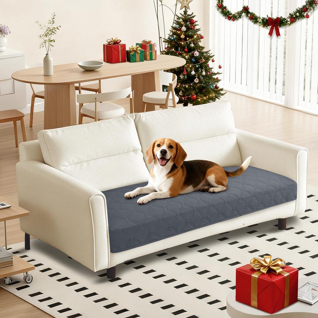 CYCMACO Waterproof Dog Bed Cover Pet Blanket, Soft Couch Cover for Dogs Washable, Non-Slip Dog Blanket Protect Furniture Couch Sofa Car for Puppy Large Dogs Cat (30x53 Inch, Dark Grey)