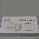 [12-Pack] Invisible Baby Proofing Cabinet Locks - No Drill Child Safety Drawer Latches - Adhesive Childproof Latch for Cabinets, Kitchen & Furniture - Secure Toddler & Infant Safety No Tools Required