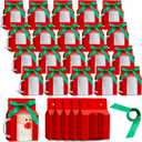 Kosiz 36 Pcs Mug Boxes Sublimation Coffee Mugs Gift Bags with Window Packaging Storage Box for Shipping Selling Wedding Valentines Gift Packaging Wrapping (for 11oz Mug,Red,Green)