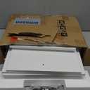 MARTY Rolling Storage Cart 7.9" W, 4-Tier Kitchen Cart with Wheels Handle, Slim Storage Cart Mobile Shelving Utility Carts for Bathroom Laundry Room Organization Narrow Places (All White)