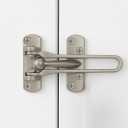 Mega Handles Safety Door Lock 2026 Version, Heavy-Duty Zinc Alloy 4.2" Door Lock, Swing Bar Door Guard, Safety Childproof Reinforcement Door Stopper for Kids, (Satin Nickel)