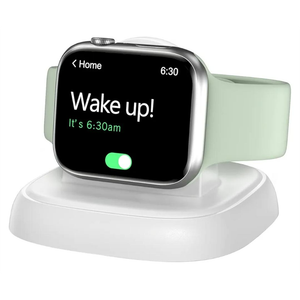 NEWDERY Charger Stand for Apple Watch, Portable Watch Charger for iWatch with USB C Cable,Fast Charging,Wireless Charging Station for iWatch Series 10/9/8/7/6/Ultra/5/3/2/SE, White