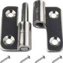 Pack of 6 Removable Hinge 1.5 Inch 37 x 33 mm Small Sliding Joint Flag Hinges Removable Door Hinges 304 Stainless Steel Left Handed (Left Handed 1.5 Inch)