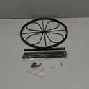 Plant Stand Plant Riser - Metal Flower Stand for Garden Home, Anti-rust Plant Holder for Multiple Plant Indoor or Outdoor. (7.9in Leaf, Black)