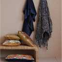 Creative Co-Op Cotton Velvet Square Design Pillow, Multicolor