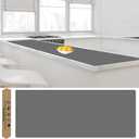 Largest Silicone Mats for Kitchen Counter, 120" x 24" Extra Large Heat Resistant Counter Mat, Kitchen Island Waterproof Thicken Non-slip Countertop Protector Mat, Dark Gray