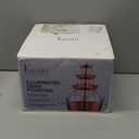 Kusini Drink Fountain for Parties - 1.5 Gal, 3 Tier Punch Bowl Drink Tower, LED Base, 4 Reusable Cups - Drink Dispenser Machine for, Juice, Punch, Pani Puri Fountain for Party Hosting Supplies