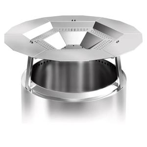 Heat Deflector for Solo Stove Bonfire 19.5", 304 Stainless Steel Portable Heat Diffuser with Handle&Leg Accessory for Bonfire Fire Pit Captures/Redirects Warmth for Solo Stove Accessories