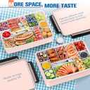 Chilled Portable Snackle Box Container with Ice Pack, Beach Essentials for Summer, Divided Serving Tray with Insulated Bag, Snack Containers for Road Trip Charcuterie Snack Picnic, Peony