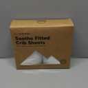 KeaBabies 2-Pack Organic Crib Sheets for Boys, Girls - 52x28 Fitted Crib Mattress Sheet Neutral, Breathable Jersey Cotton Cover for Baby Bed, Toddler Mattress, Soft & Cute Prints (Soft White)