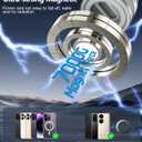 CloudValley Magnetic Car Phone Holder - Vacuum Suction Cup Phone Mount 360 Adjustable, Durable Metal Stand for iPhone & Android, Portable Magnetic Holder for Dashboard/Windshield/Gym Mirror (Silver)