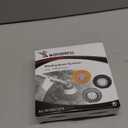 8 Inch Steel Wire Weed Eater Blades, Universal Weed Eater Attachments, Brush Cutter Trimmer Blade with Universal Adapter Kits, Unbreakable Wired Weed Eater Head Replacement for Removing Moss Weed Rust