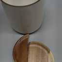 getstar Extra Large Rotating Utensil Holder for Kitchen Counter, 7.9" Ceramic Utensils Crocks Set for Countertop Large & Small Utensil Organizer for Spatula Farmhouse Kitchen Decor (White)