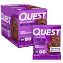 Quest Soft & Chewy Protein Cookie - 15g Protein - Double Chocolate Chip (12 Cookies) (EXP 02/19/26)