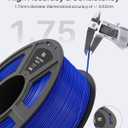 ELEGOO PLA Filament 1.75mm Black 2KG, 3D Printer Filament Dimensional Accuracy +/- 0.02mm, 2pcs 1kg Spool(2.2lbs) Fit Most FDM 3D Printers